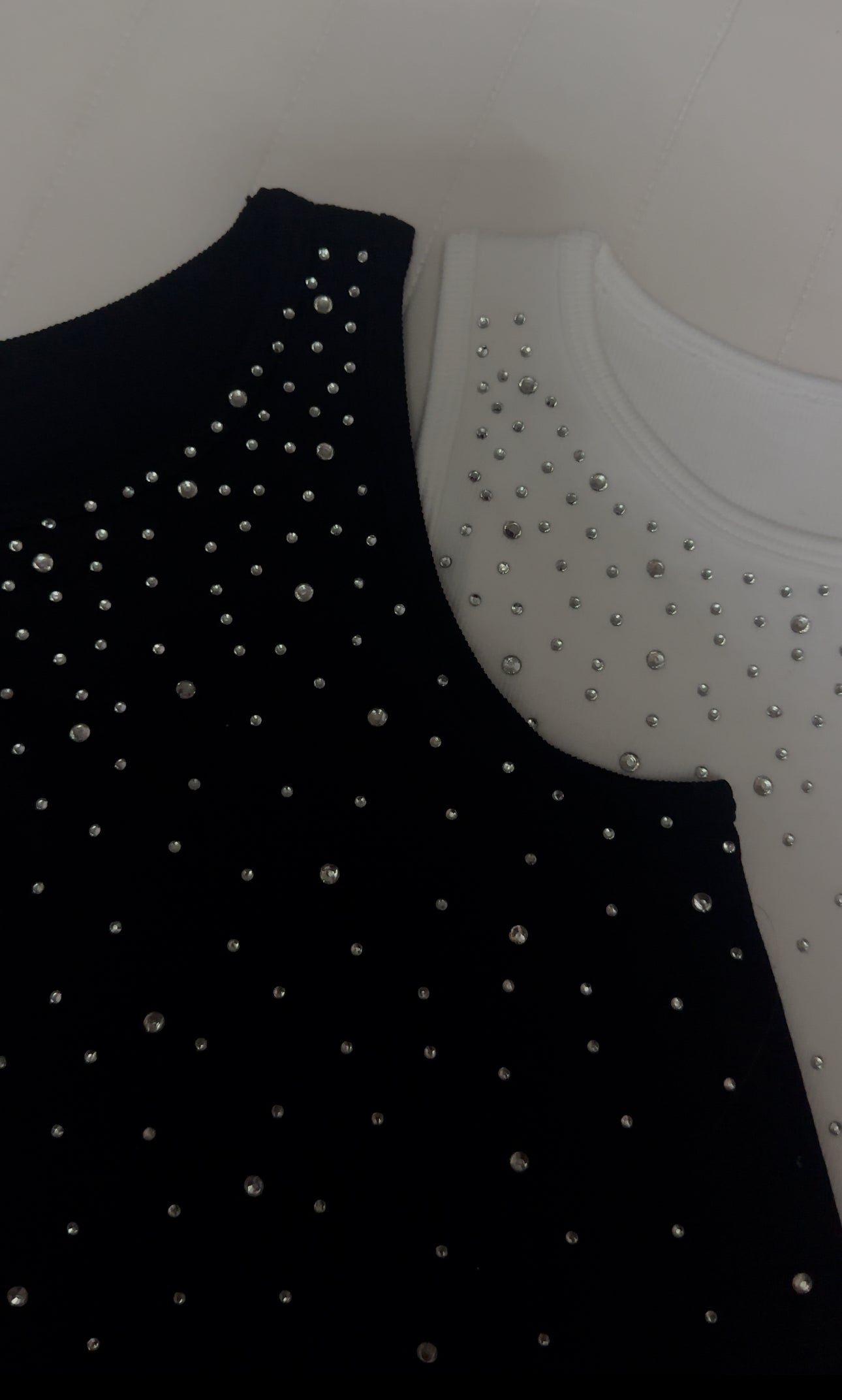 Black Rhinestone Bodysuit